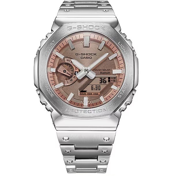 Pre-owned Casio G-shock Full Metal Octagon Gm-b2100ad-5ajf Men's Watch Bluetooth 2024