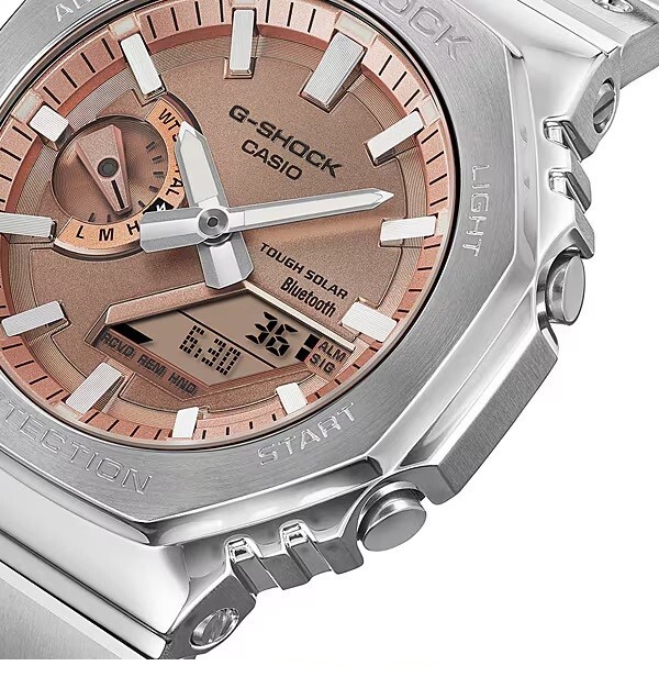 Pre-owned Casio G-shock Full Metal Octagon Gm-b2100ad-5ajf Men's Watch Bluetooth 2024
