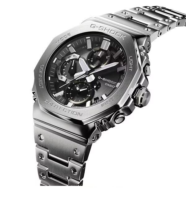 Pre-owned Casio G-shock Chronograph Gmc-b2100d-1ajf Men's Watch Octagon Black 2024
