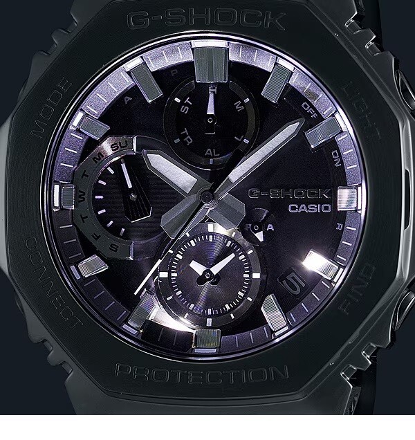 Pre-owned Casio G-shock Chronograph Gmc-b2100d-1ajf Men's Watch Octagon Black 2024