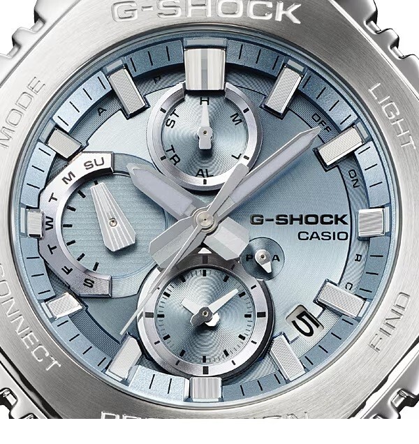 Pre-owned Casio Pre-order  G-shock Chronograph Gmc-b2100ad-2ajf Men's Watch Blue Dual Time