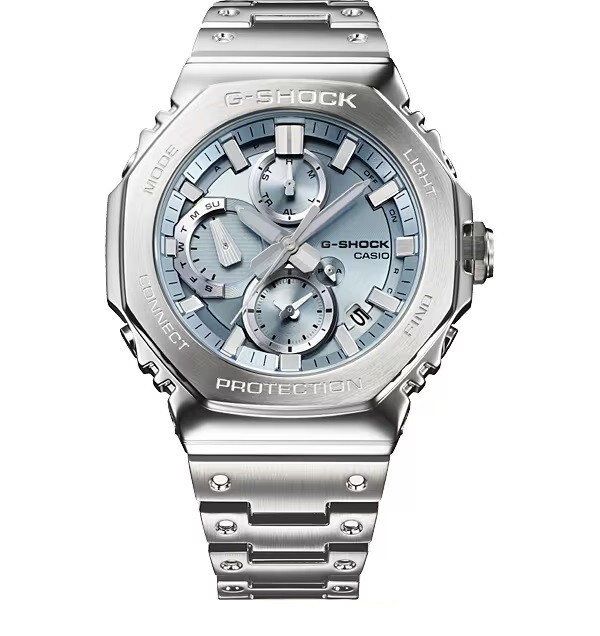 Pre-owned Casio Pre-order  G-shock Chronograph Gmc-b2100ad-2ajf Men's Watch Blue Dual Time