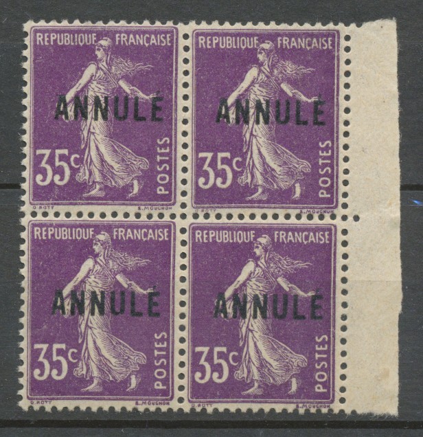 Cours Instruct. Bloc 4 NÂ°142ci1 Annule N** Calves M577