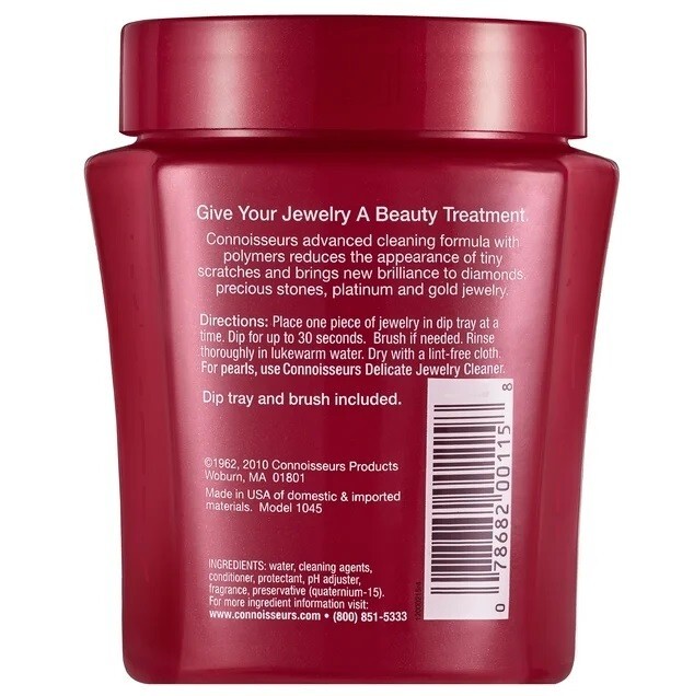 Connoisseurs Fine Jewelry Cleaner For Cleaning Gold, Platinum, Diamonds and Prec
