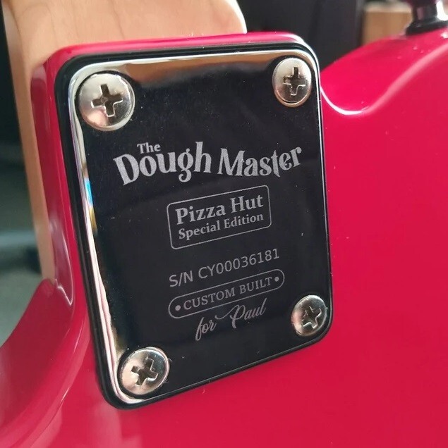 Custom Engraved Etched CHROME PLATED Guitar Neck Plate Personalized Fit Fender