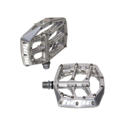 coppia pedali flat f20 silver HOPE flat bici pedali