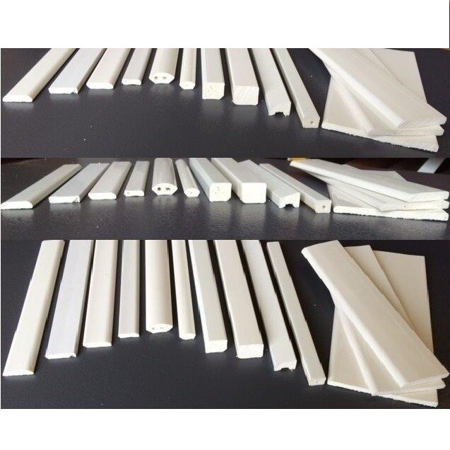 Pvc plastic window glazing trim Bead Anthracite Black Slate Smooth