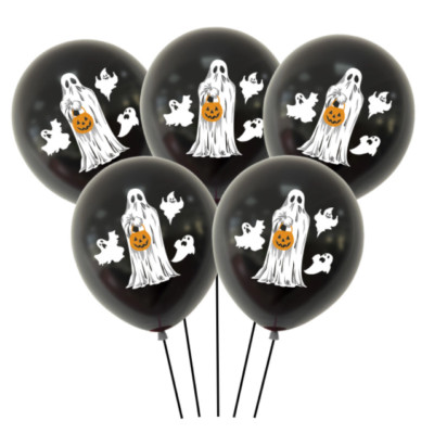 10 12'' Cartoon Ghost Pumpkin Latex Balloon Festival Halloween Party Decoration
