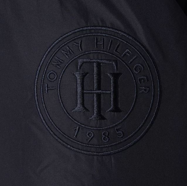 TOMMY HILFIGER TOMMY HILFIGER DAMEN WINTERJACKE STEPPKJACKE CURVY SORONA PAD LOGO COAT BLAU