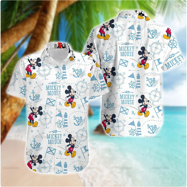 Disney Mickey 3D HAWAII SHIRT HALLOWEEN GIFT CHRISTMAS GIFT BEST PRICE US SIZE