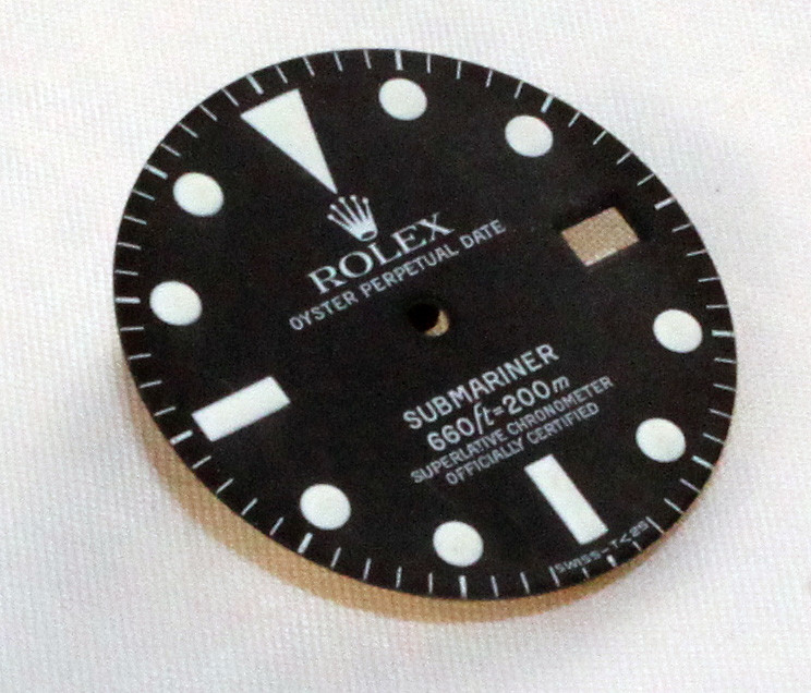 Rolex Dial 1680 Black Matte Finish Mint Condition Flawless