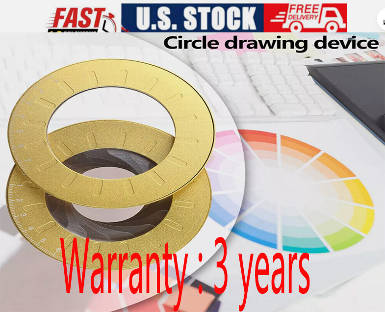 Adjustable Circular Drawing Circle Tool Set Stainless Steel Measuring Ruler