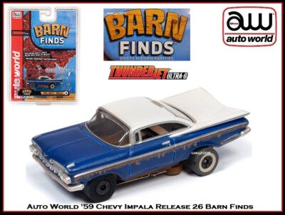 Auto World '59 Chevy Impala Barn Find New in Clam Pack Also Fits AW, AFX SC345