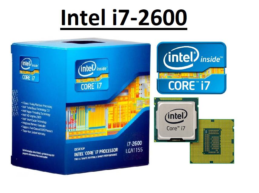 Intel Core i7-2600 SR00B ''Sandy Bridge'' 4 Core, LGA1155, Clock 3.4-3.8 GHz CPU Intel Core i7-2600 SR00B ''Sandy Bridge'' 4 Core, LGA1155, Clock 3.4-3.8 GHz CPU
