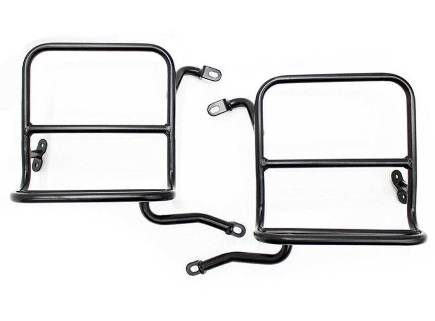 Fits Royal Enfield Classic 350 500 Rear Luggage Rack Carrier Set LH+RH Black 
