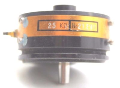 HIGH ACCURACY POTENTIOMETER SAGEM 25K OHM 0.25% W/O ON/OFF 1PC. CA304U1F300617