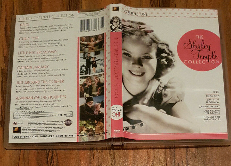 1019 The Shirley Temple Collection - Volume 1, 6-Disc DVD