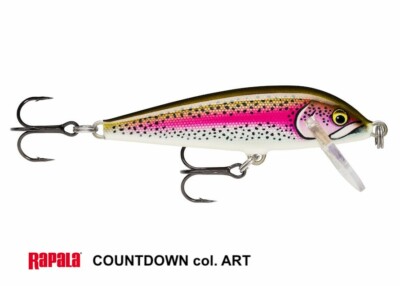 RAPALA COUNTDOWN CD 07 SINKING COLORE ART ARTISTIC RAINBOW TROUT SPINNING TROTA
