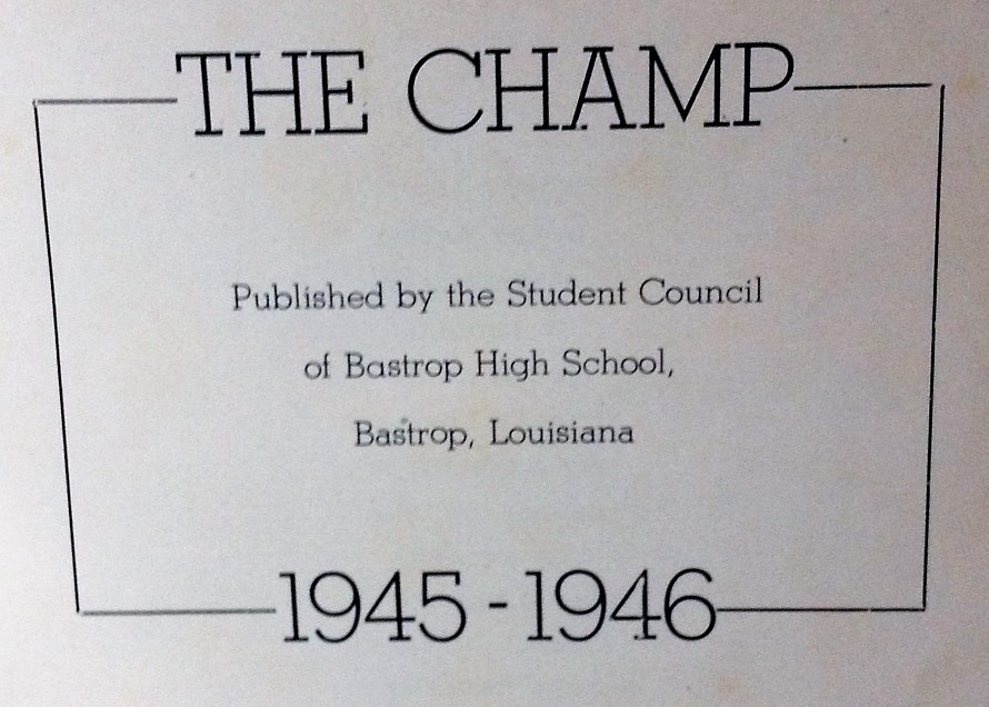 1945-1946 Bastrop High School Annual, 