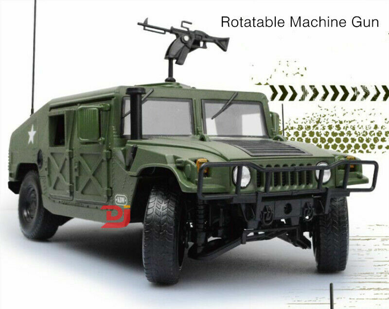 118 Diecast Alloy Hummer Model Toys Car Hummer H1 Military SUV