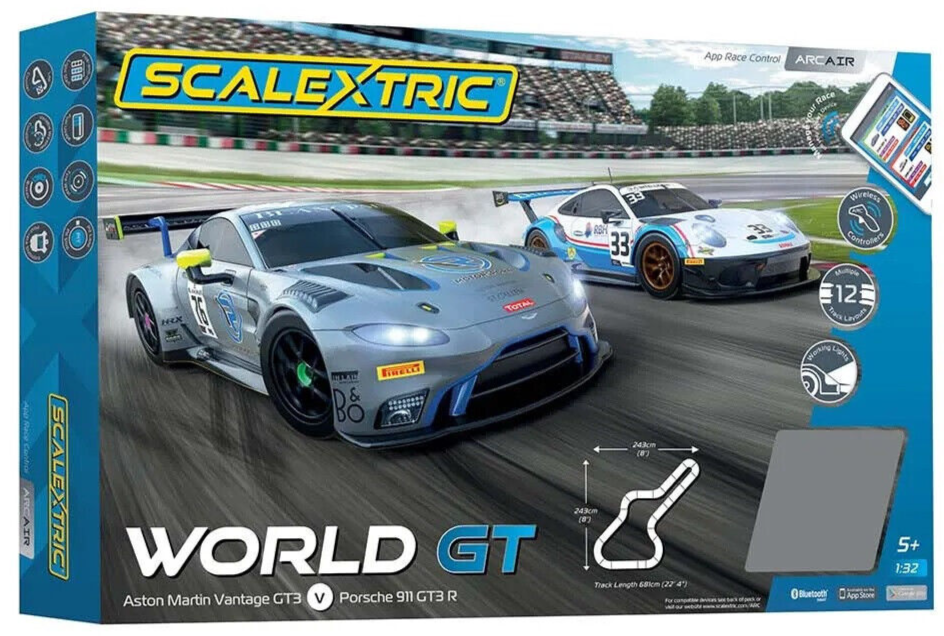 SCALEXTRIC  スロットカー 1/32　　５台 Scalextric ARC AIR World GT 1:32 Scale Slot Car Race Track