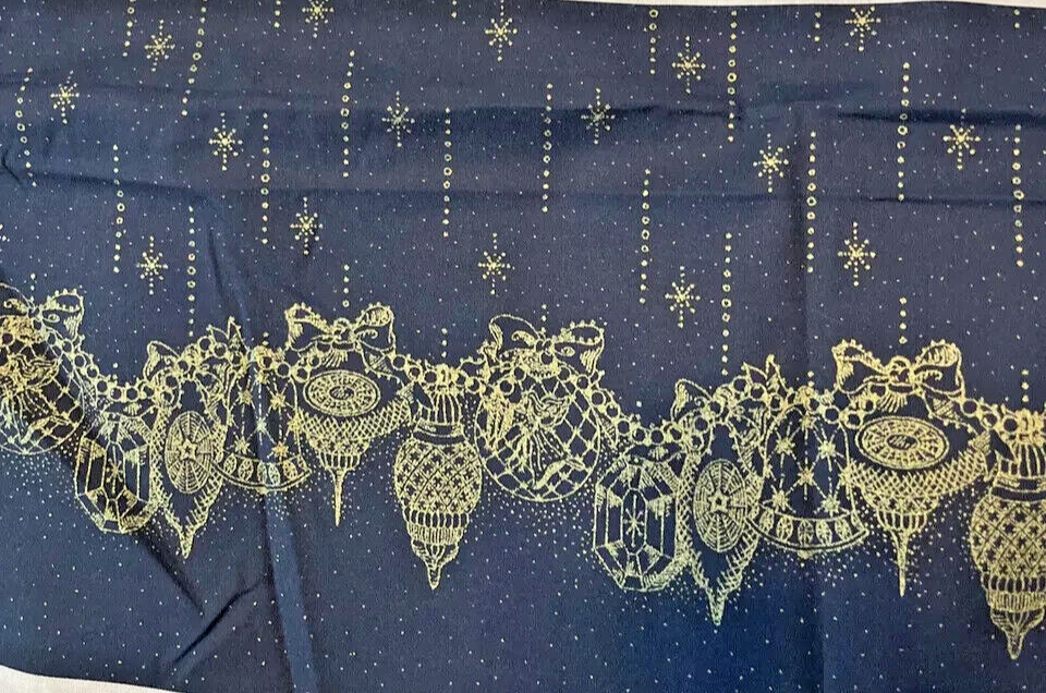 VTG Daisy Kingdom "Golden Ornaments" Daisy Dolly Dress Panel Fits 17-19”AG Doll