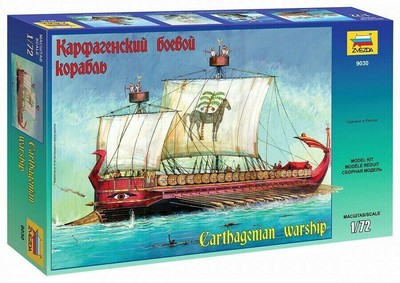 Zvezda 9030 1:72 Carthagenian Warship Plastic Model Kit