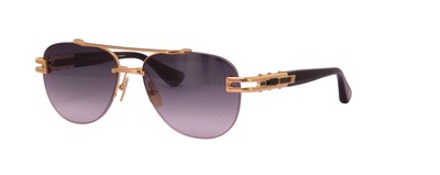 Pre-owned Dita Dts139-a-01-z Grand-evo Two Yellow Gold - Black W Sunglasses In Gray