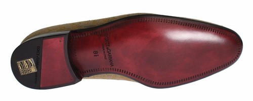 Pre-owned Dolce & Gabbana Dolce&gabbana Men Loafers Yellow Gold Silk Baroque Block Heels Slip On Shoes