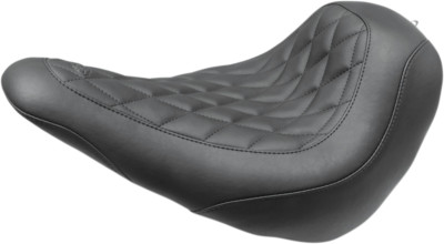 Mustang Wide Tripper Solo Seat Black Diamond Front - without Backrest 83044