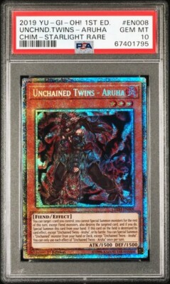 PSA 10 Gem Mint - Unchained Twins - Aruha CHIM-EN008 Starlight Rare 1st Edition
