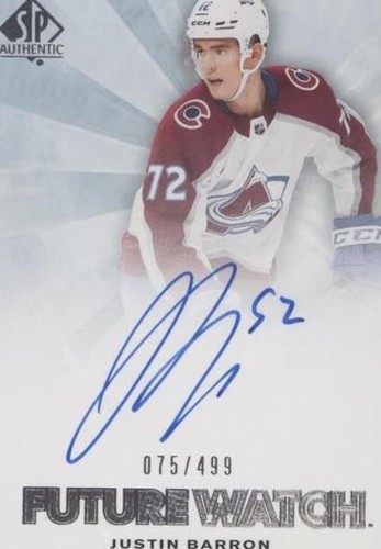 2021-22 SP Authentic - Justin Barron #RFWA-JU