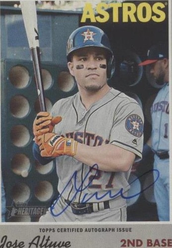 2019 Topps Heritage - Jose Altuve #ROA-JA