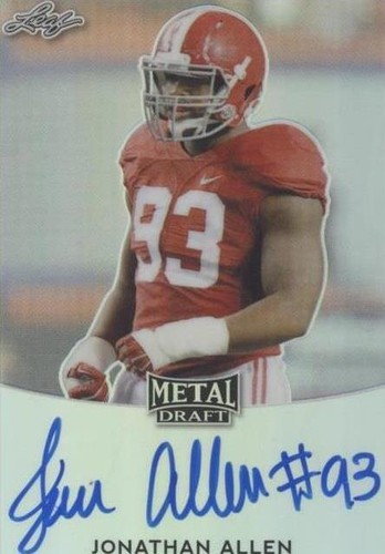 2017 Leaf Metal Draft Jonathan Allen #BA-JA1