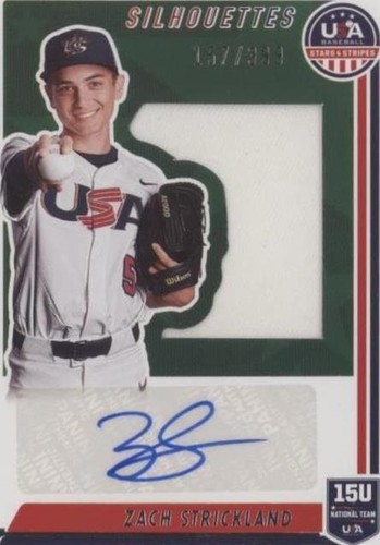 2022 Panini USA Baseball Stars & Stripes - Zach Strickland #SIL-ZS