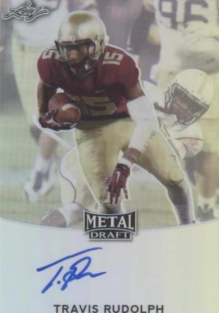 2017 Leaf Metal Draft Travis Rudolph #BA-TR1