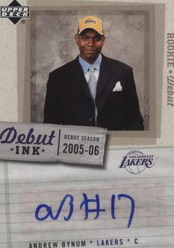2005-06 Upper Deck Rookie Debut - Andrew Bynum #DI-BY