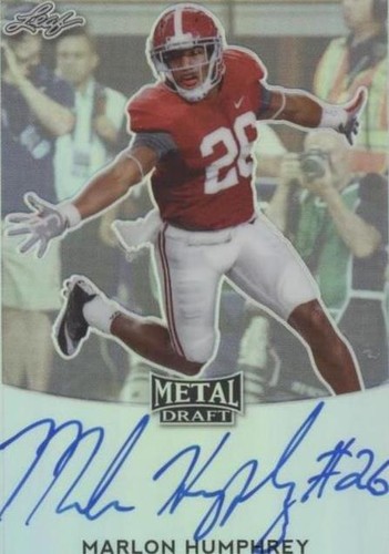 2017 Leaf Metal Draft Marlon Humphrey #BA-MH1