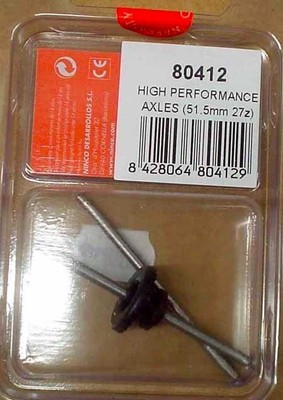 NINCO 80412 HIGH PERFORMANCE AXLES 515MM 27Z 1/32 SCALEXTRIC SLOT