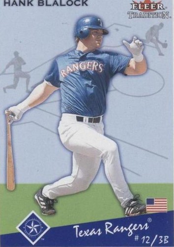 2002 Fleer Tradition Update - Hank Blalock #U190