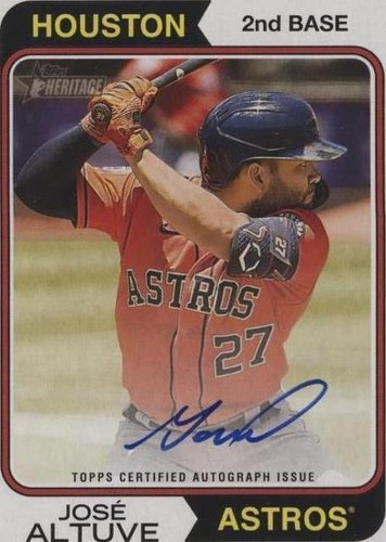 2023 Topps Heritage High Number - Jose Altuve #ROA-JA