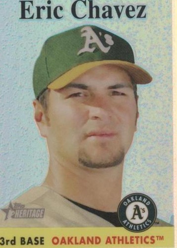 2007 Topps Heritage - Eric Chavez #THC 34