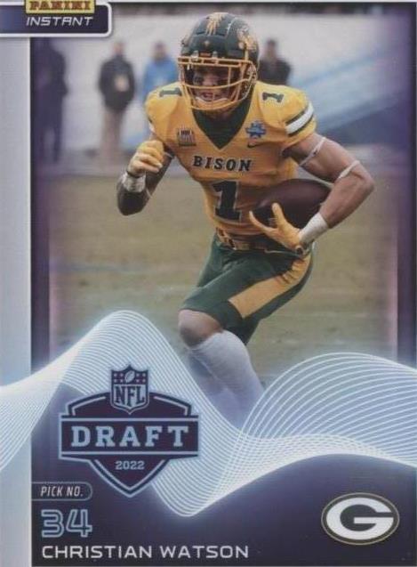 2022 Panini Instant NFL Draft Christian Watson #17