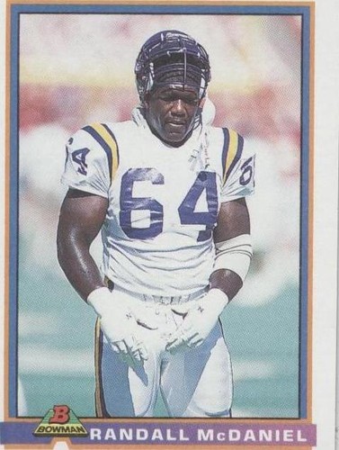 1991 Bowman Randall McDaniel #308