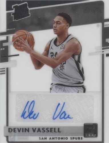 2020-21 Panini Clearly Donruss - Devin Vassell #RRA-DVV