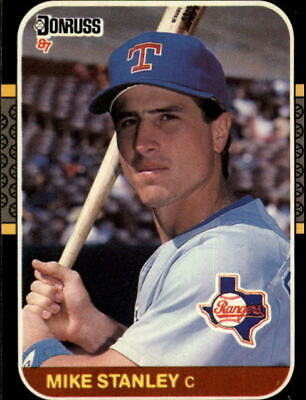 1987 Donruss Texas Rangers Baseball Card #592 Mike Stanley Rookie. rookie card picture