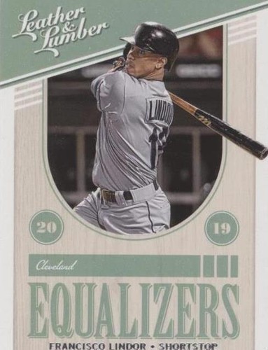 2019 Panini Leather & Lumber - Francisco Lindor #EQ-13
