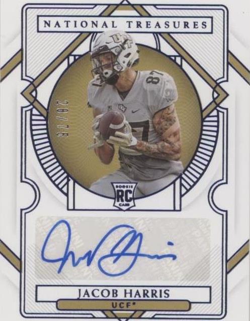 2021 Panini National Treasures Collegiate Jacob Harris #142
