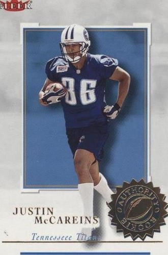 2001 Fleer Authority Justin McCareins #129