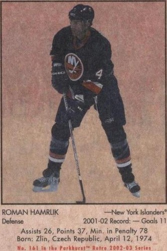 2002-03 In the Game Parkhurst Retro - Roman Hamrlik #161